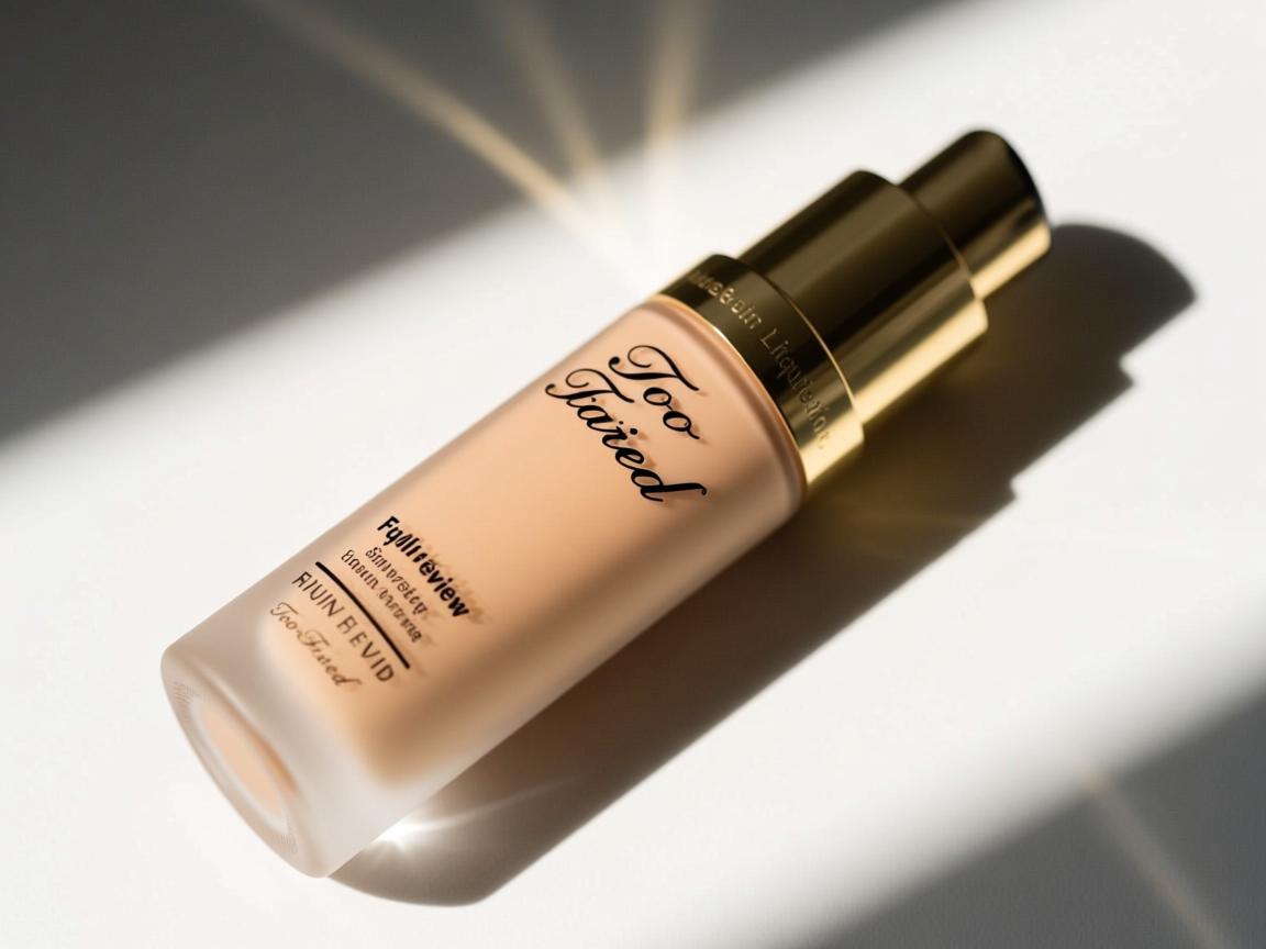 dry skin review Too Faced liquid foundation full review Too Faced liquid