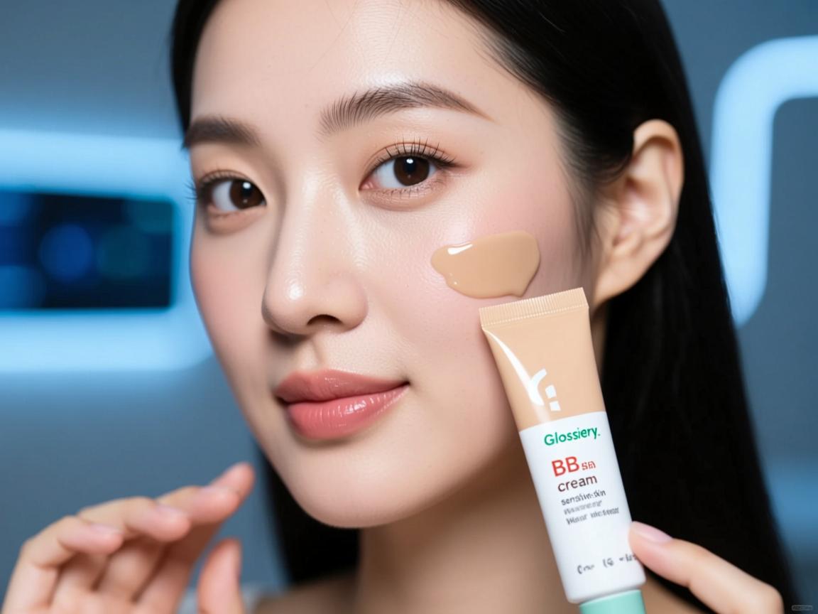 Glossier BB cream sensitive skin review Glossier BB cream wear test