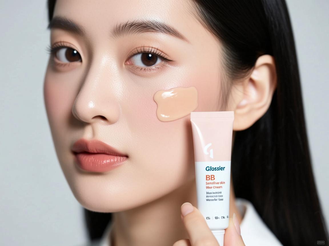 Glossier BB cream sensitive skin review Glossier BB cream wear test