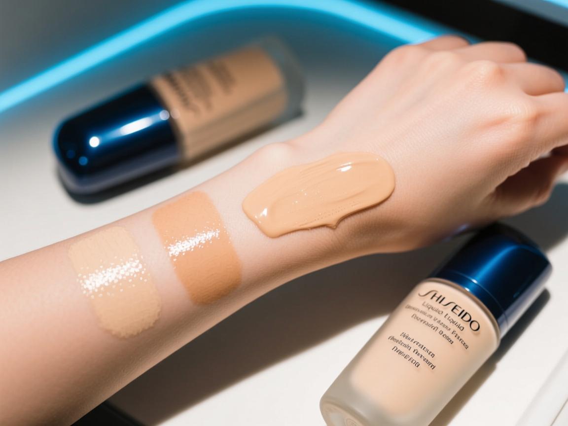 sensitive skin review Shiseido liquid foundation swatches review