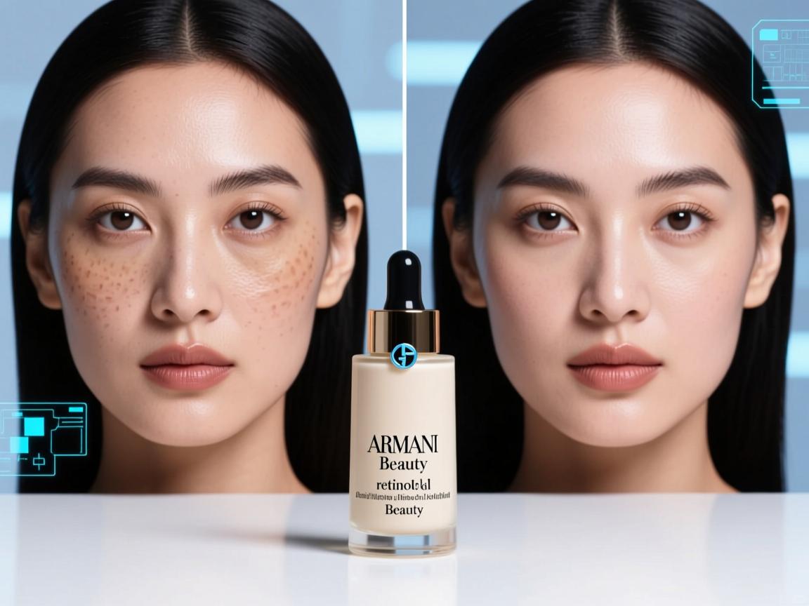 review Armani Beauty retinol serum before and after Armani Beauty