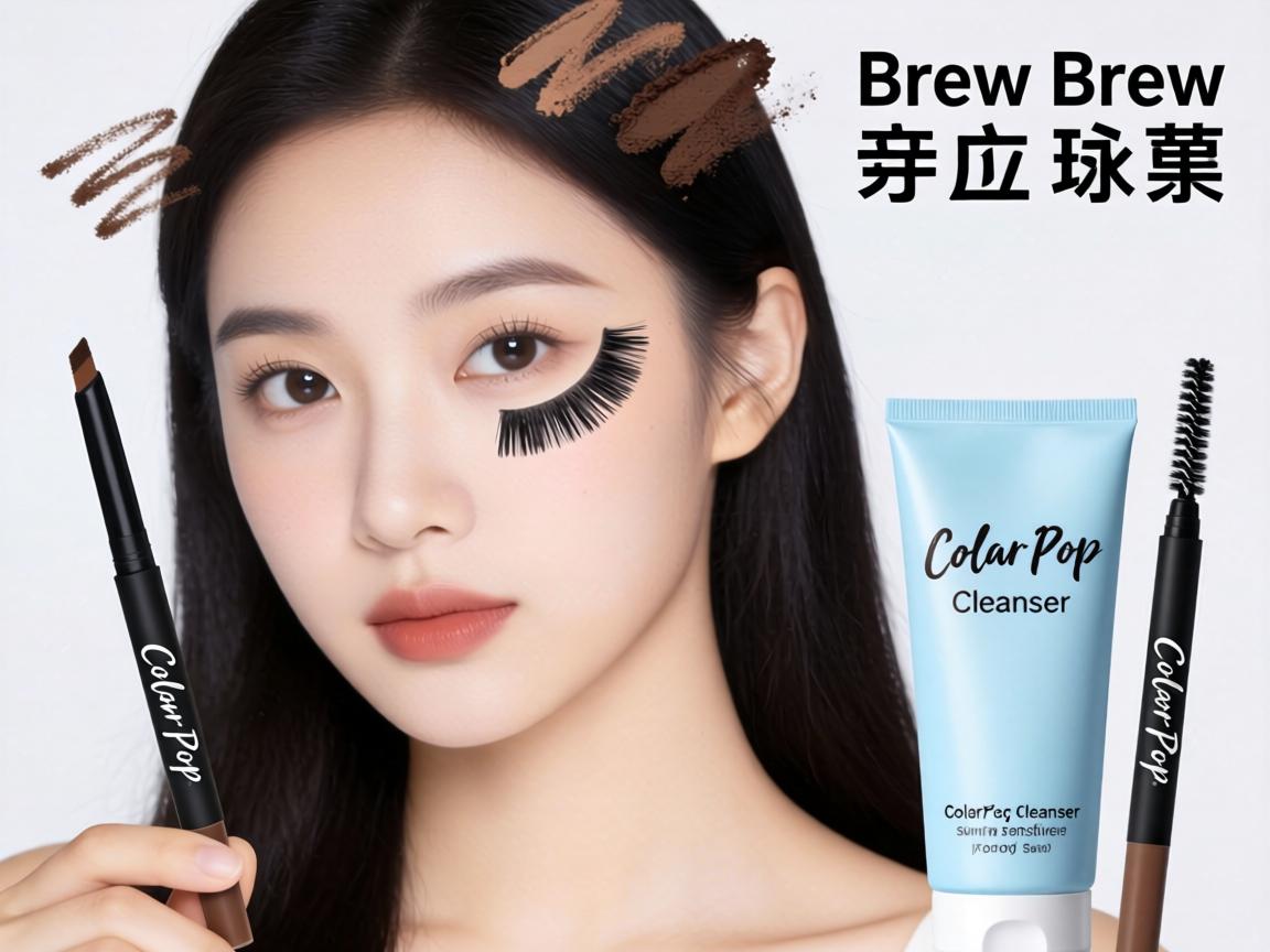 review ColourPop brow pencil sensitive skin review ColourPop cleanser