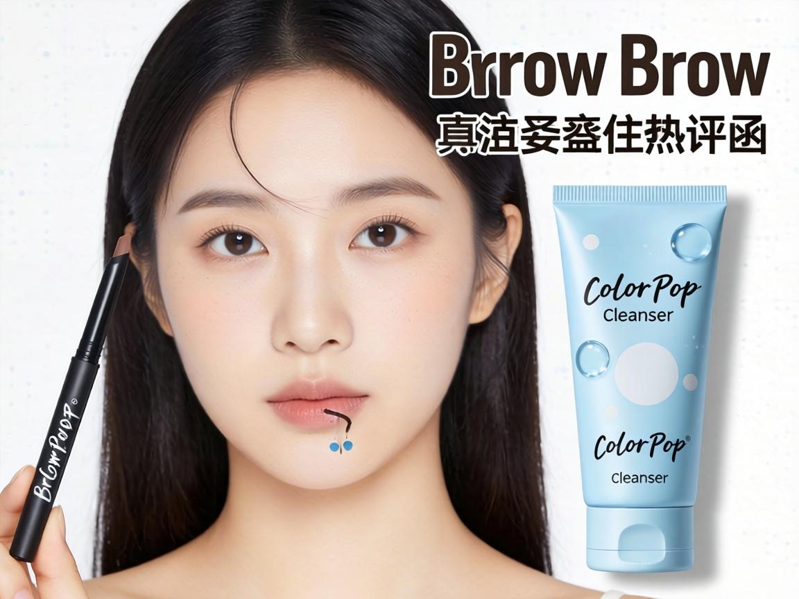 review ColourPop brow pencil sensitive skin review ColourPop cleanser