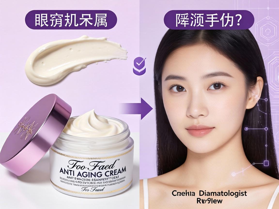 cream before and after Too Faced anti aging cream dermatologist review