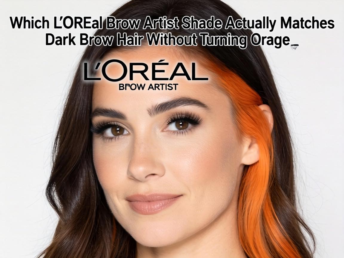 Which L’Oréal Brow Artist Shade Actually Matches Dark Brown Hair Without Turning Orange_