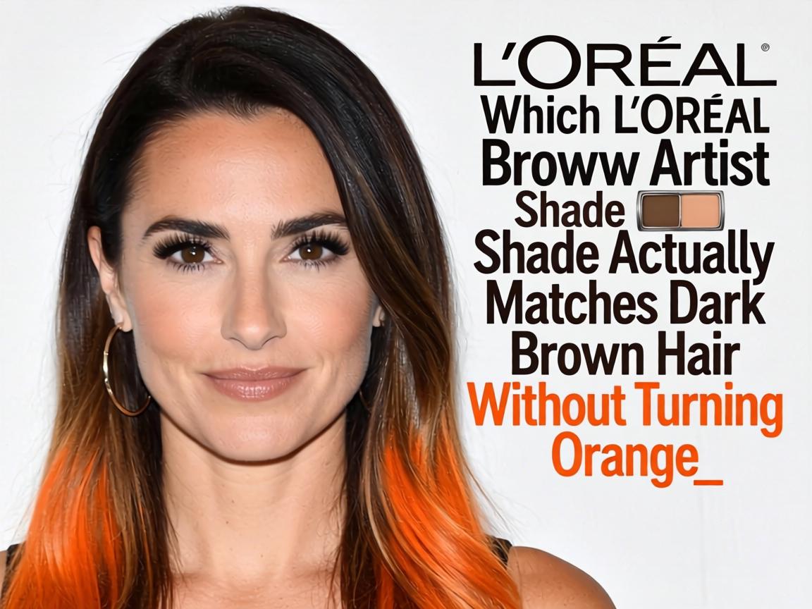 Which L’Oréal Brow Artist Shade Actually Matches Dark Brown Hair Without Turning Orange_