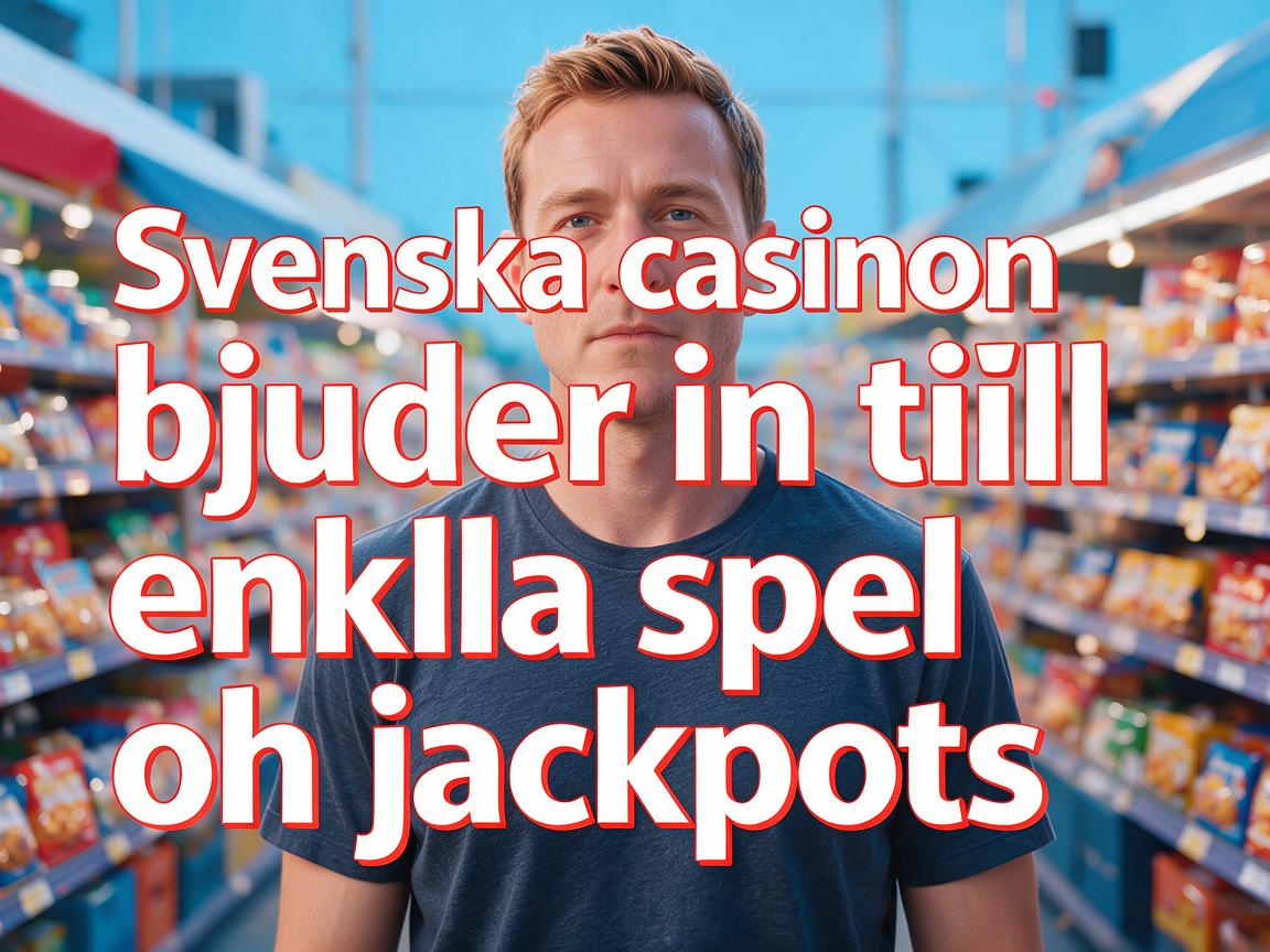 Svenska casinon bjuder in till enkla spel och jackpots