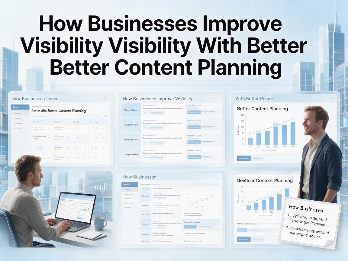 How Businesses Improve Visibility With Better Content Planning