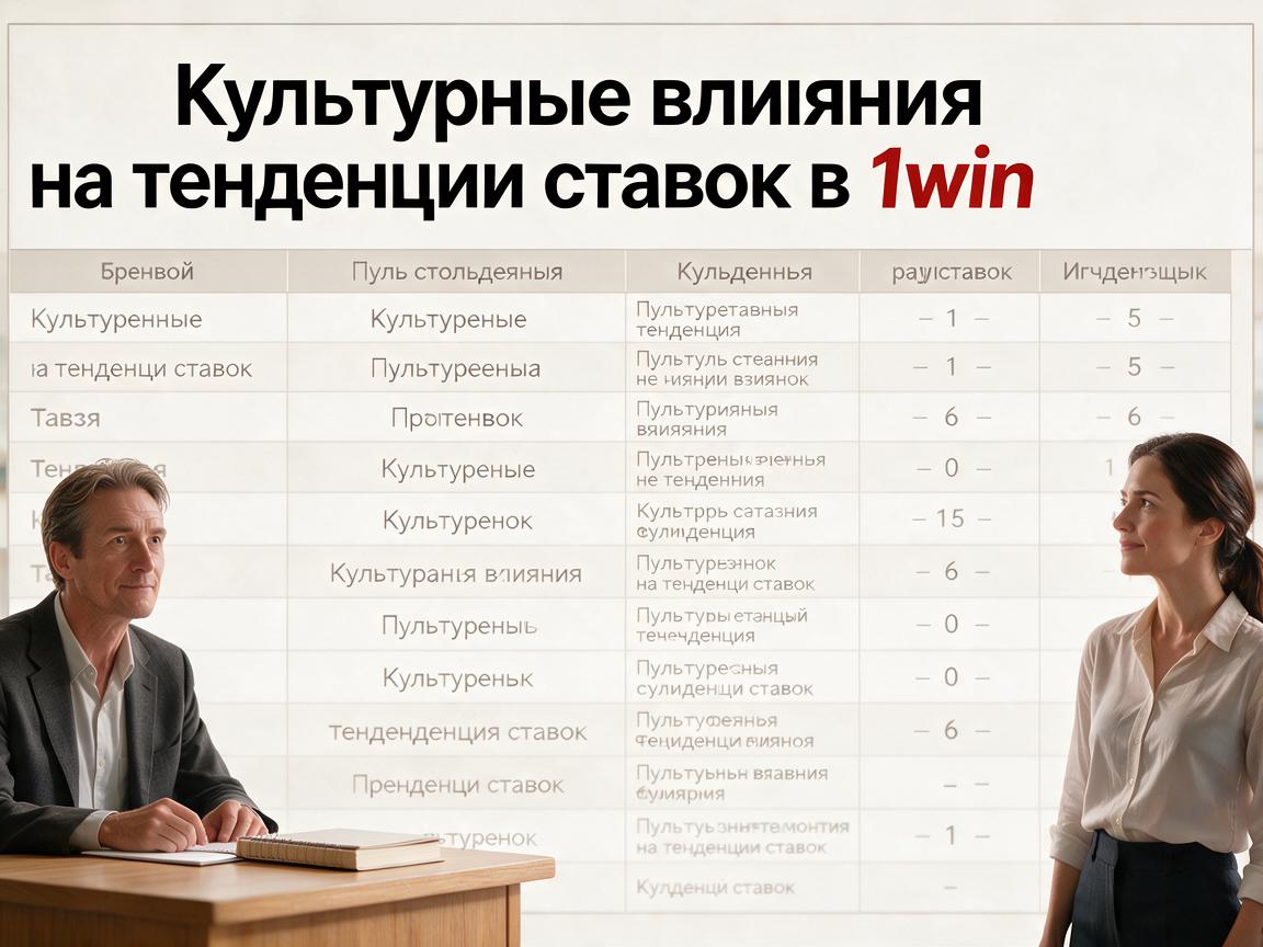 Культурные влияния на тенденции ставок в 1win