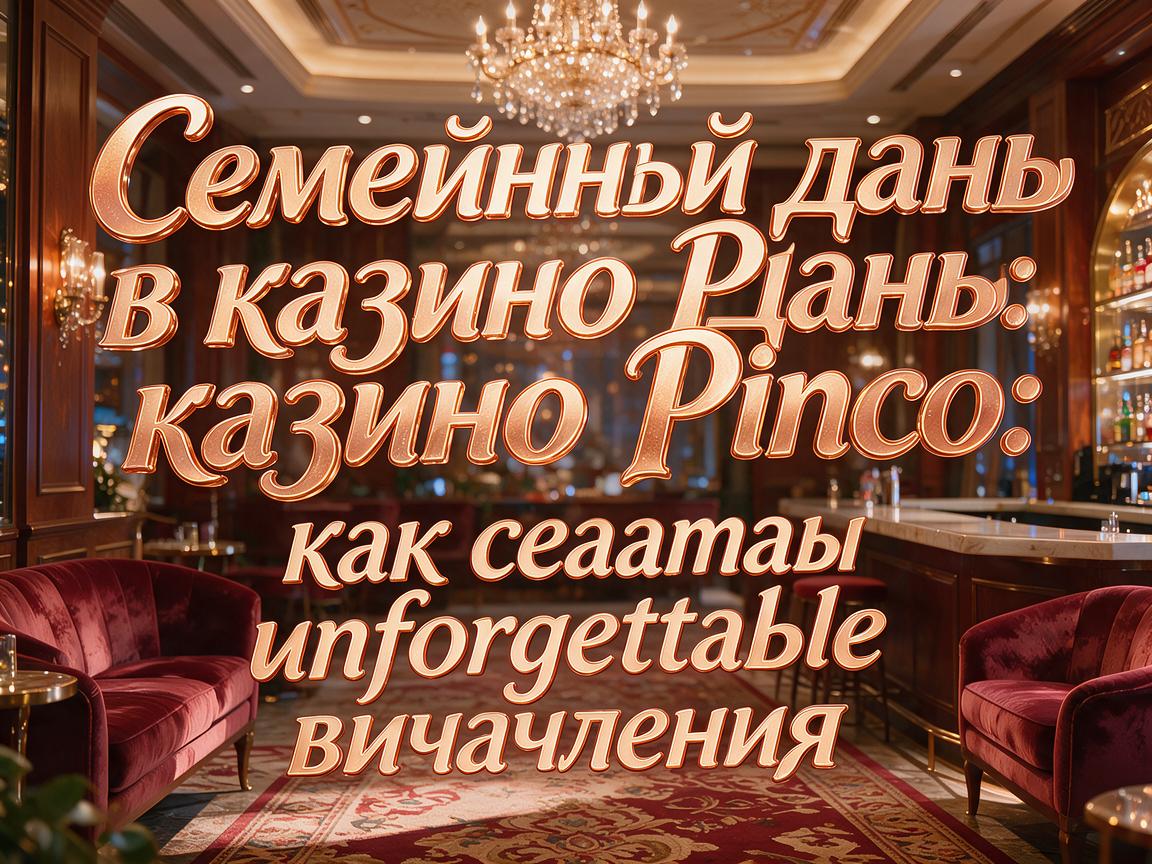 Семейный день в казино Pinco: как создать unforgettable впечатления