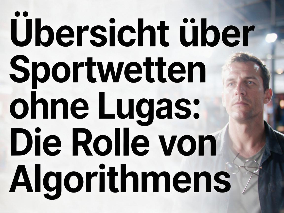Übersicht über Sportwetten ohne Lugas: Die Rolle von Algorithmen