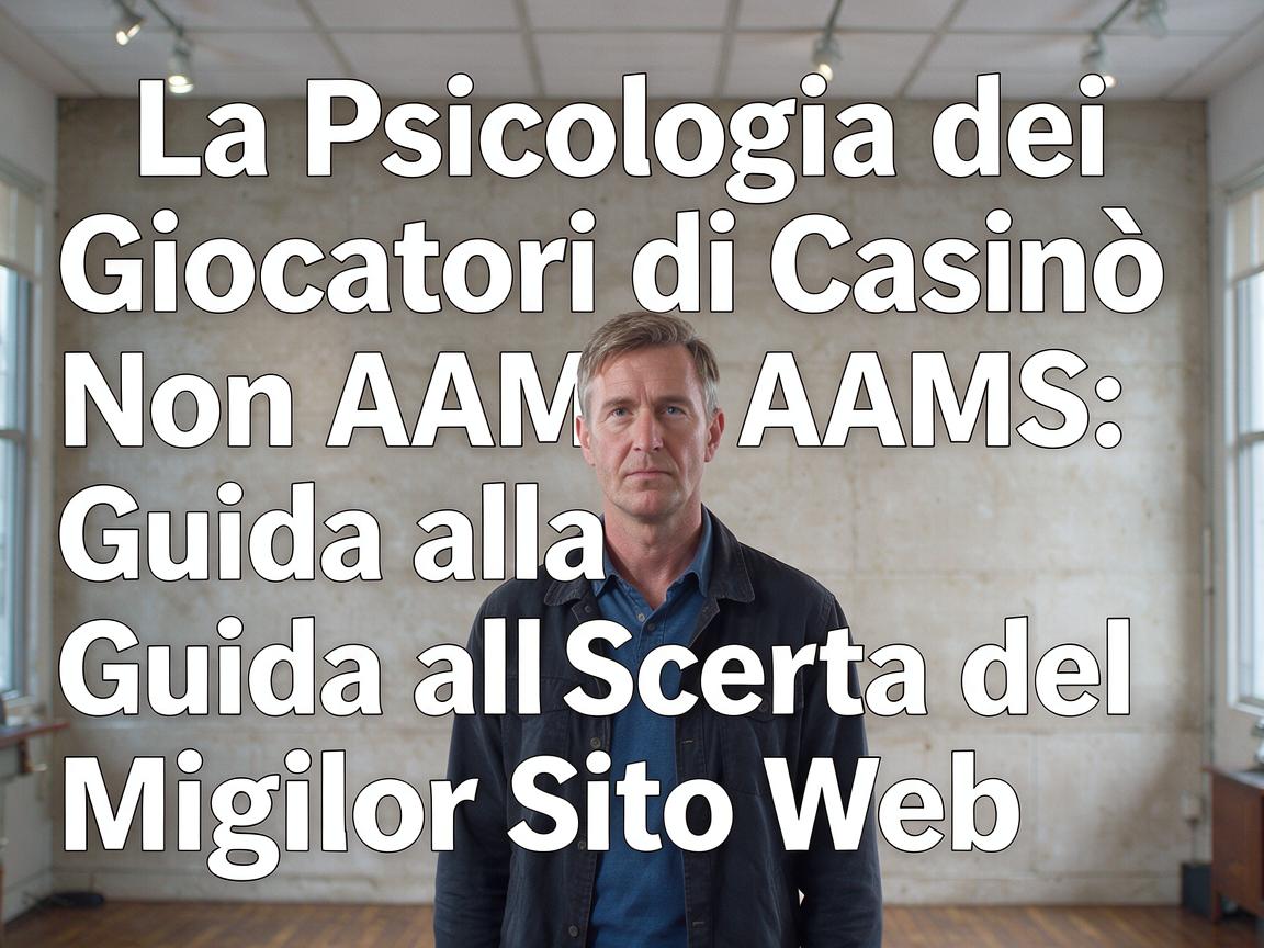 La Psicologia dei Giocatori di Casinò Non AAMS: Guida alla Scelta del Miglior Sito Web