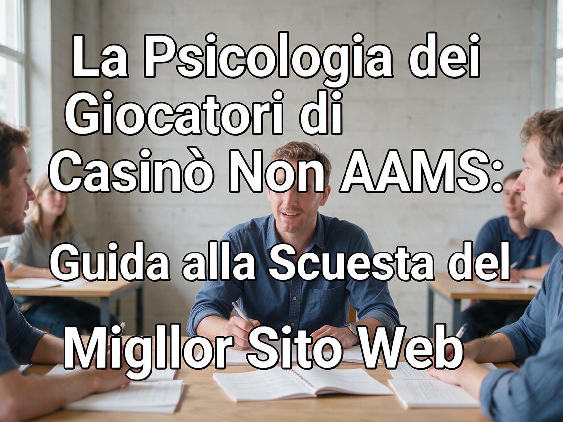 La Psicologia dei Giocatori di Casinò Non AAMS: Guida alla Scelta del Miglior Sito Web