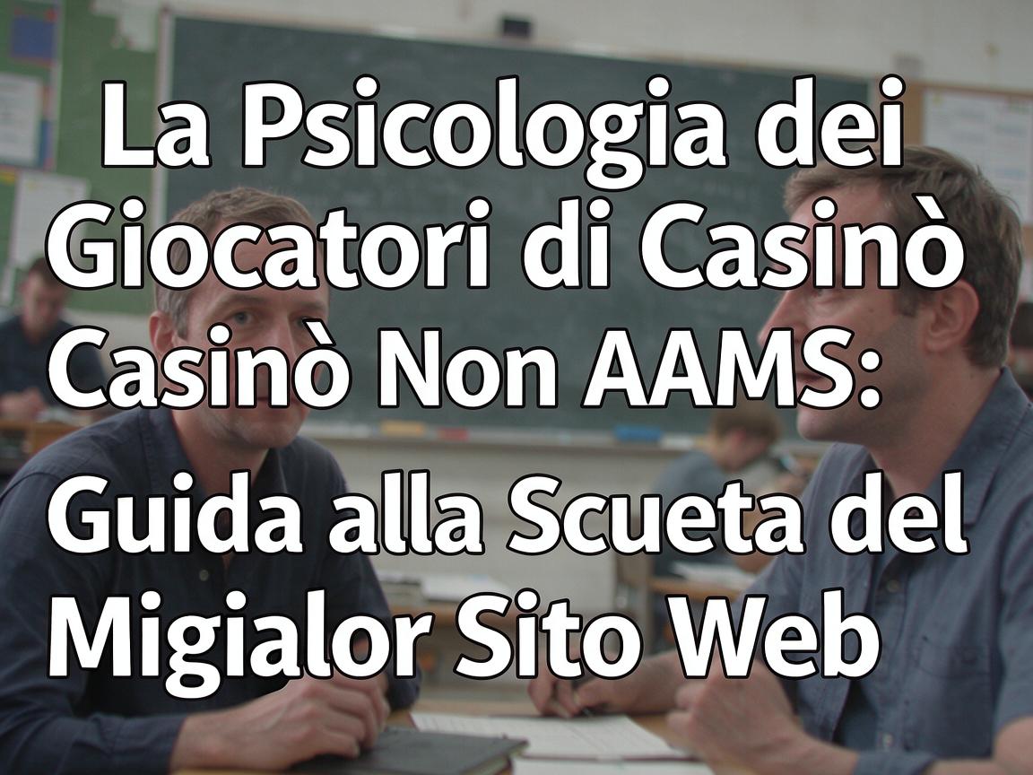 La Psicologia dei Giocatori di Casinò Non AAMS: Guida alla Scelta del Miglior Sito Web