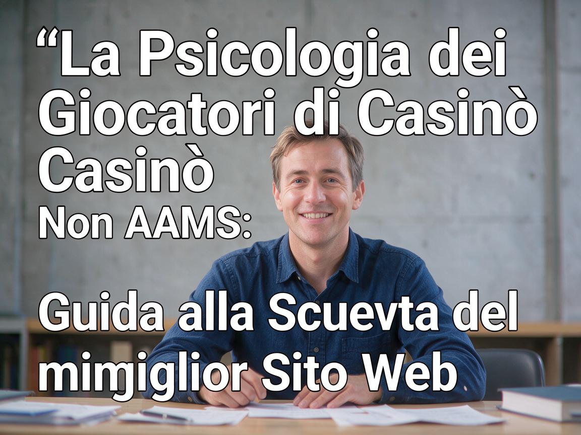 La Psicologia dei Giocatori di Casinò Non AAMS: Guida alla Scelta del Miglior Sito Web