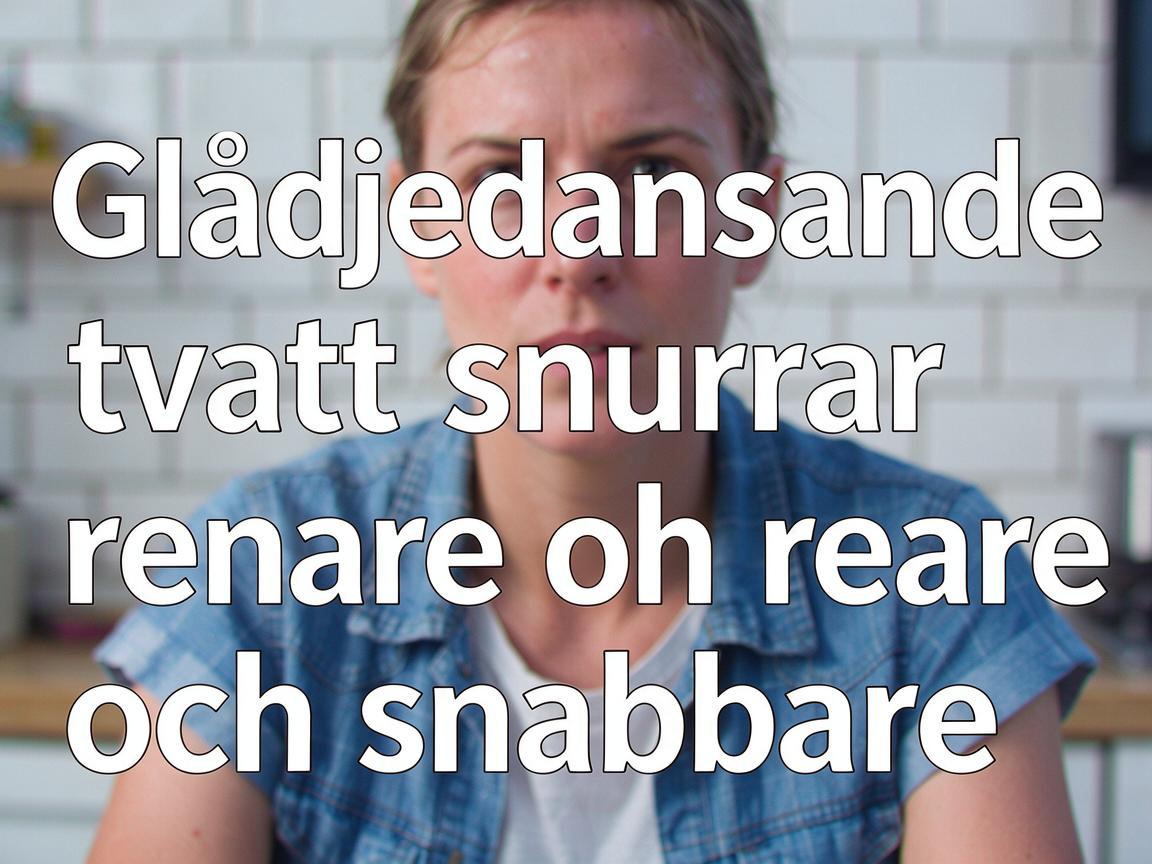 Glädjedansande tvätt snurrar renare och snabbare