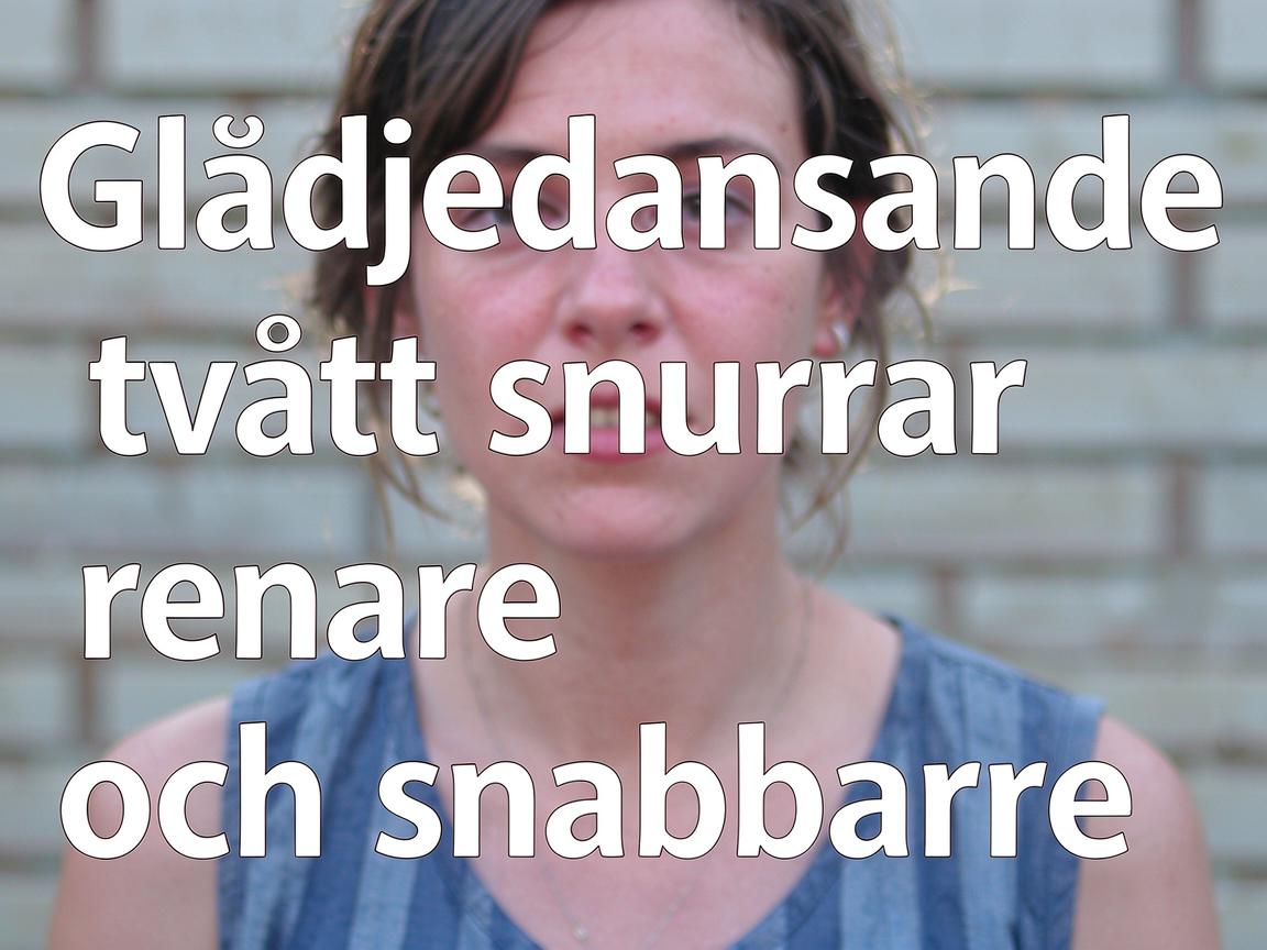 Glädjedansande tvätt snurrar renare och snabbare