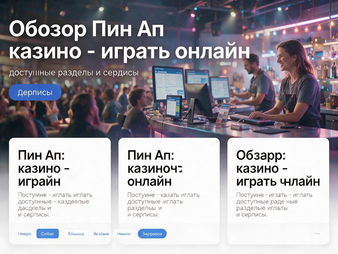 Обзор: Пин Ап казино - играть онлайн, доступные разделы и сервисы
