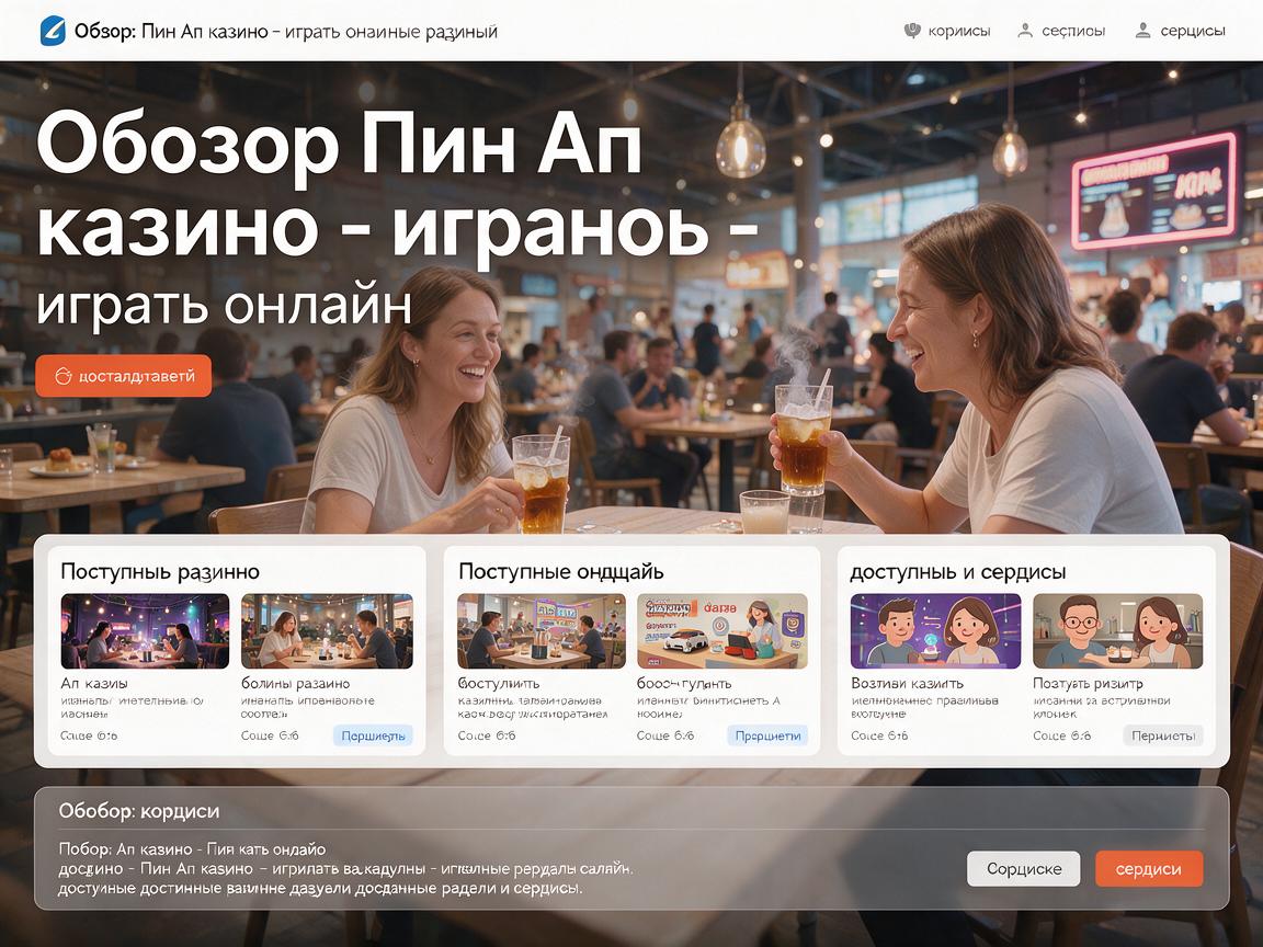 Обзор: Пин Ап казино - играть онлайн, доступные разделы и сервисы