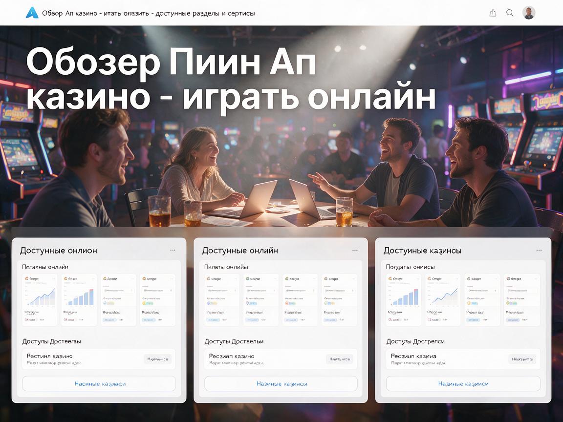 Обзор: Пин Ап казино - играть онлайн, доступные разделы и сервисы