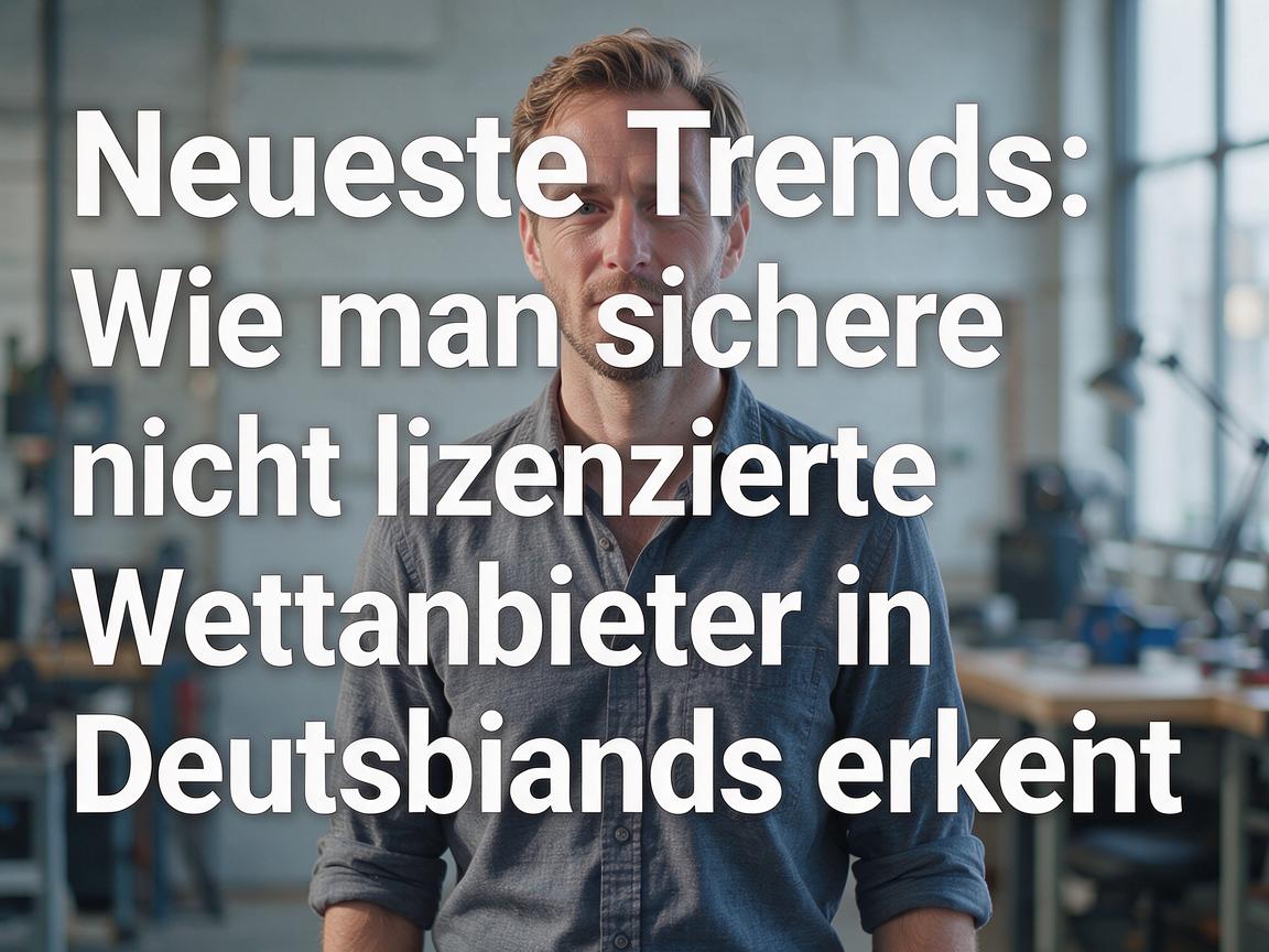 Neueste Trends: Wie man sichere nicht lizenzierte Wettanbieter in Deutschland erkennt