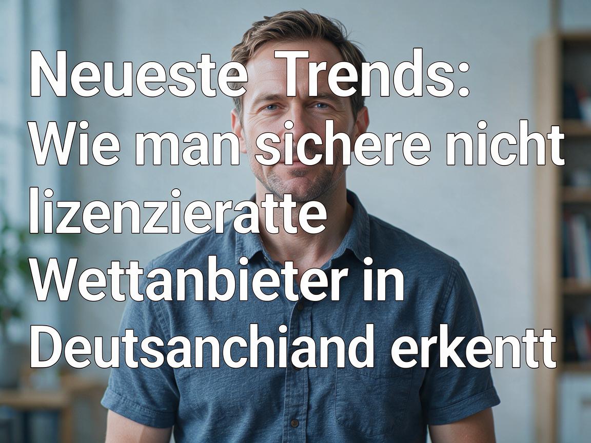 Neueste Trends: Wie man sichere nicht lizenzierte Wettanbieter in Deutschland erkennt