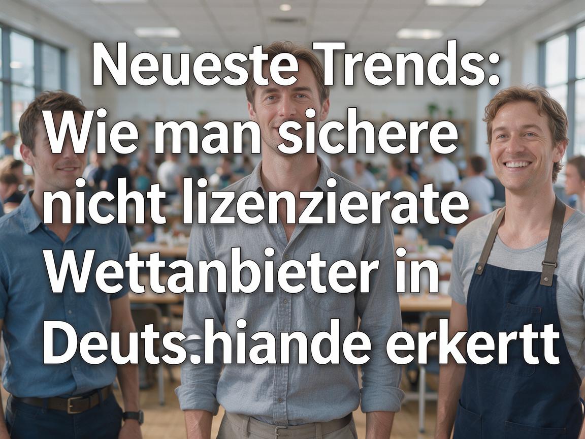 Neueste Trends: Wie man sichere nicht lizenzierte Wettanbieter in Deutschland erkennt
