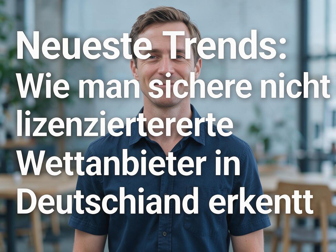 Neueste Trends: Wie man sichere nicht lizenzierte Wettanbieter in Deutschland erkennt