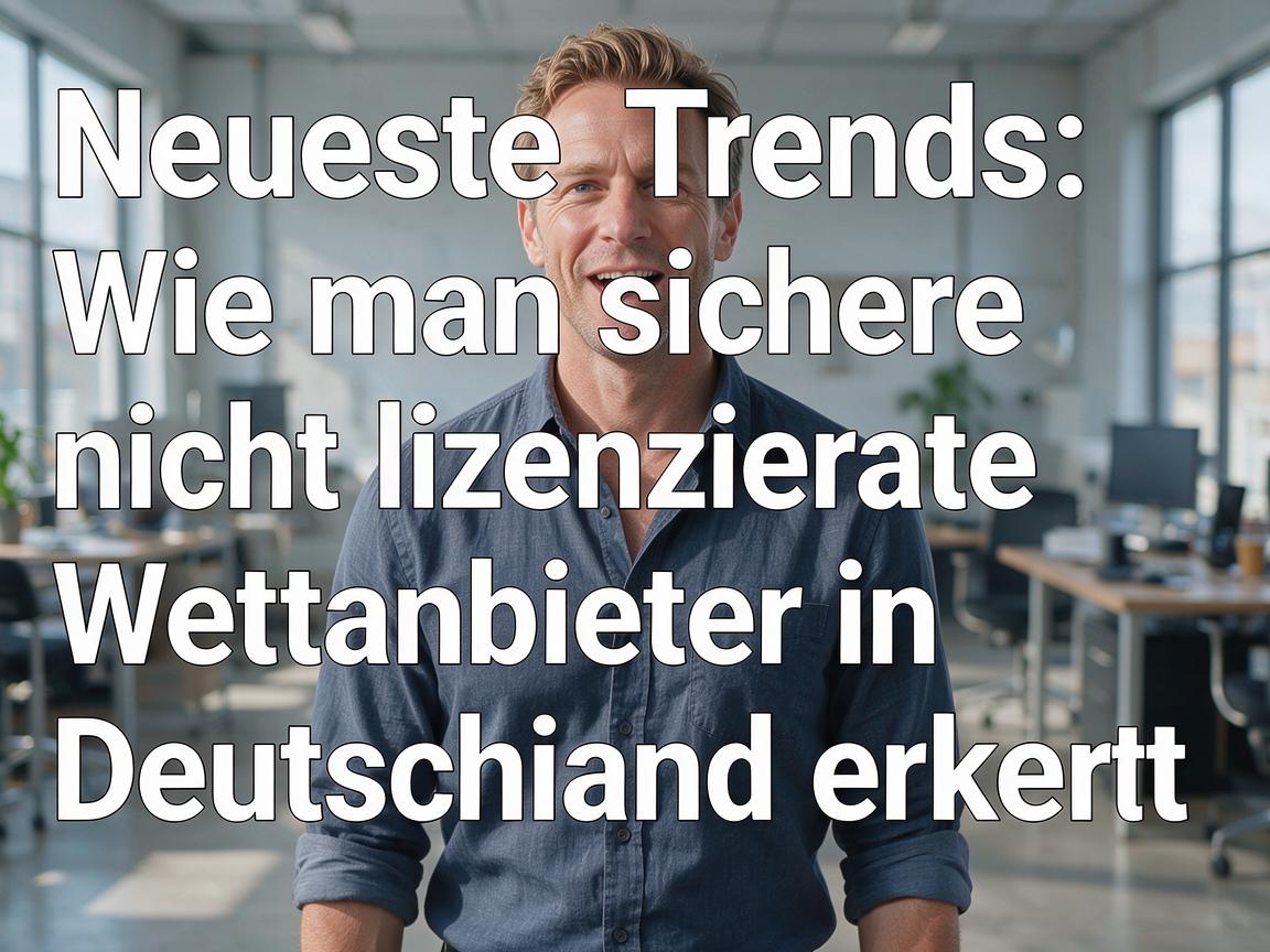 Neueste Trends: Wie man sichere nicht lizenzierte Wettanbieter in Deutschland erkennt