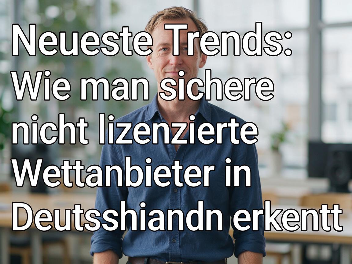 Neueste Trends: Wie man sichere nicht lizenzierte Wettanbieter in Deutschland erkennt