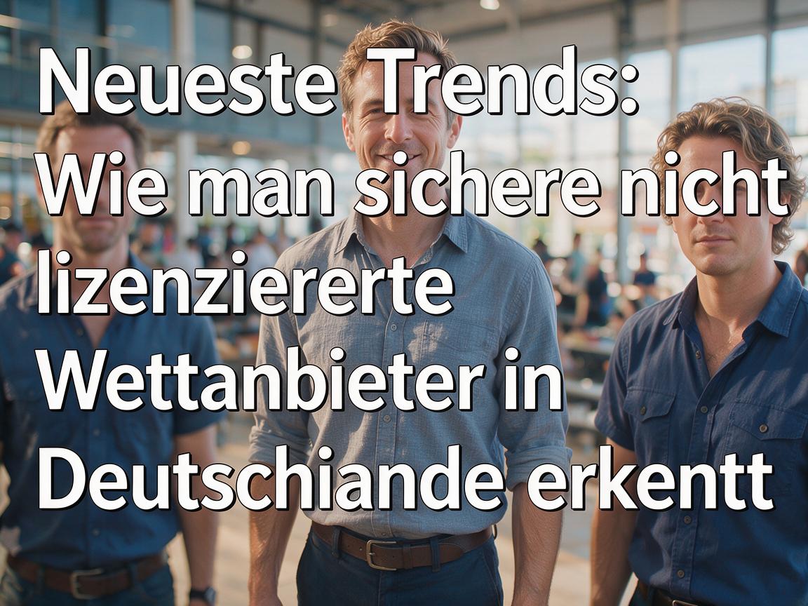 Neueste Trends: Wie man sichere nicht lizenzierte Wettanbieter in Deutschland erkennt