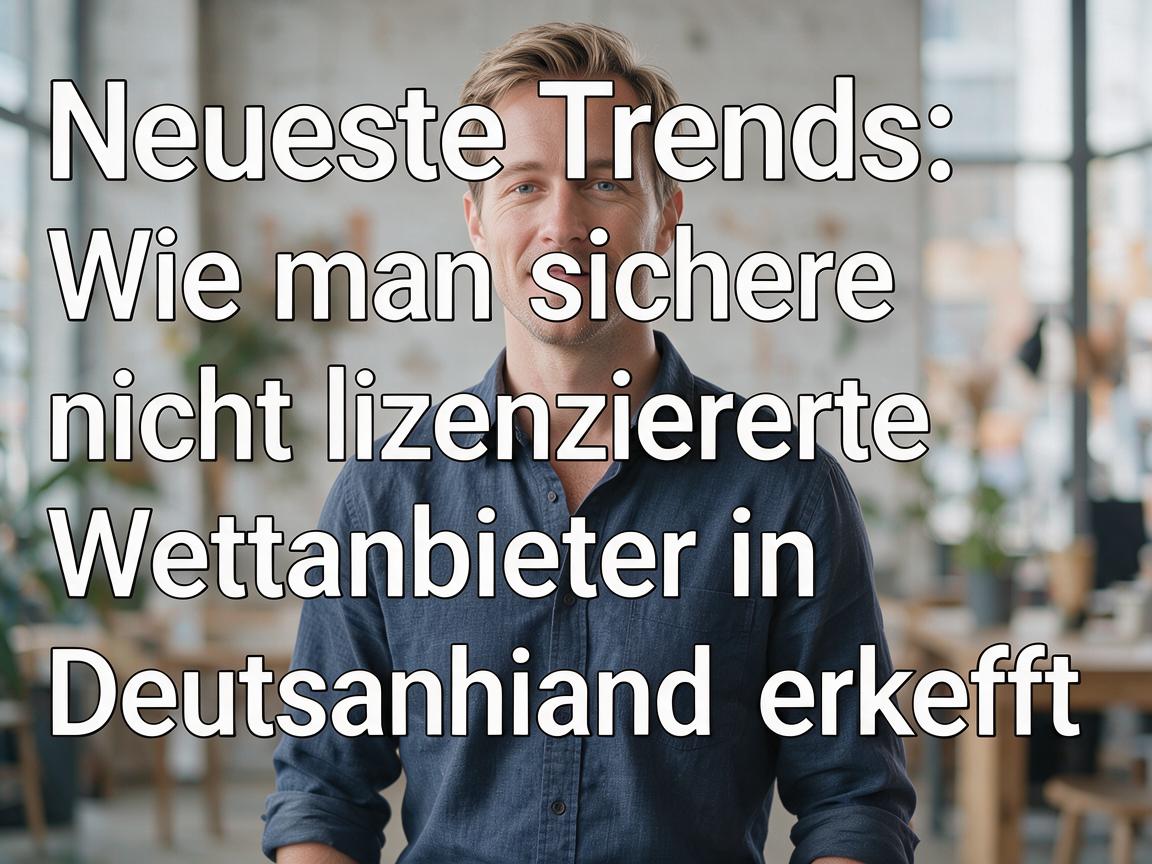Neueste Trends: Wie man sichere nicht lizenzierte Wettanbieter in Deutschland erkennt