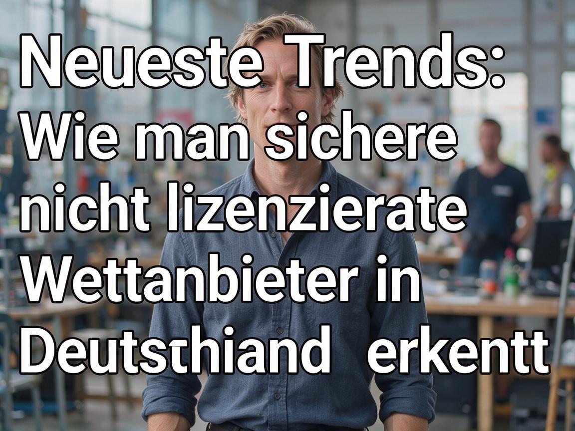 Neueste Trends: Wie man sichere nicht lizenzierte Wettanbieter in Deutschland erkennt