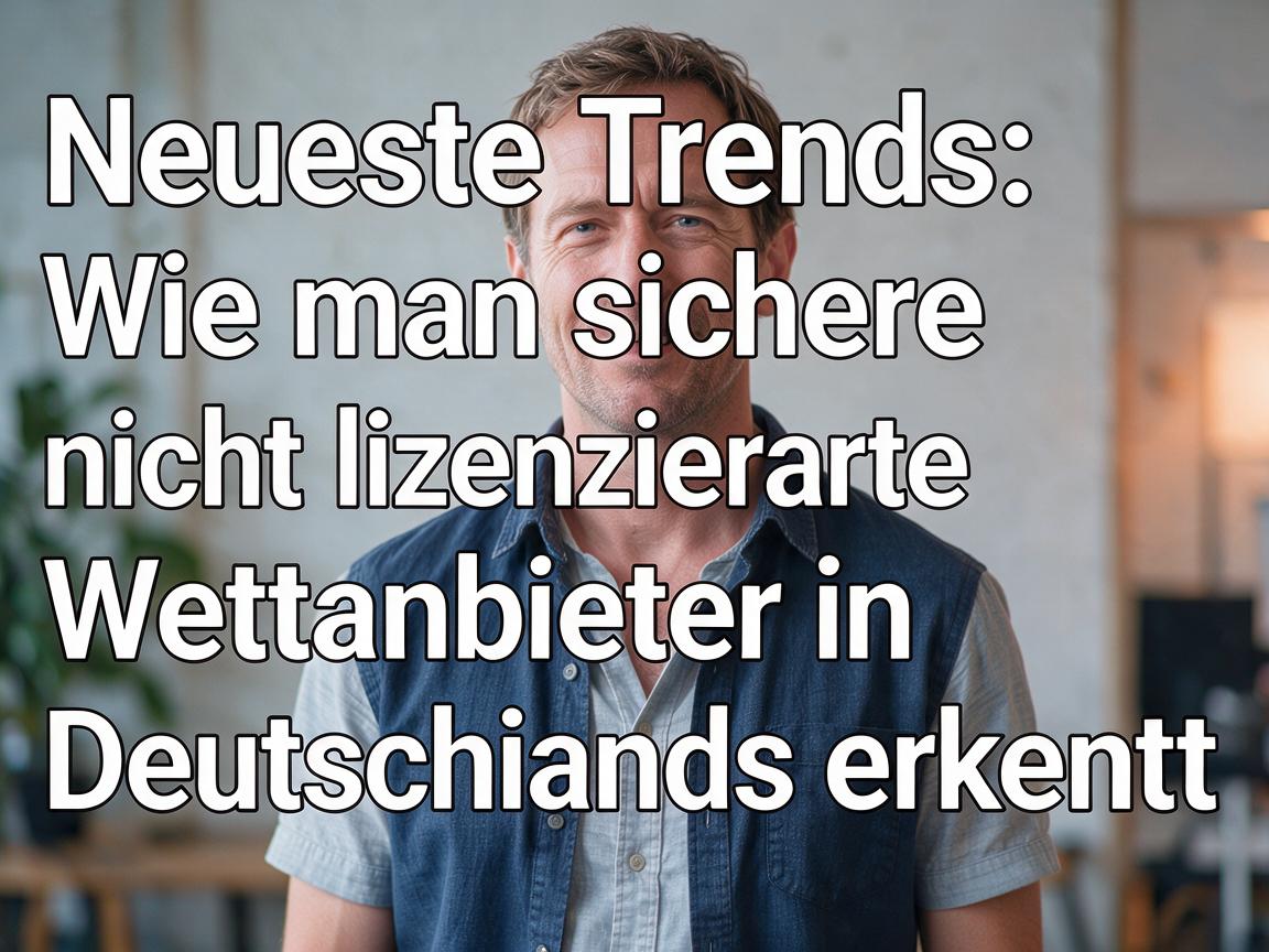 Neueste Trends: Wie man sichere nicht lizenzierte Wettanbieter in Deutschland erkennt