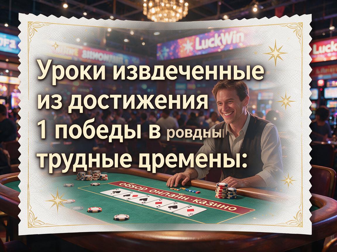 Уроки, извлеченные из достижения 1 победы в трудные времена: обзор онлайн-казино LuckyWin