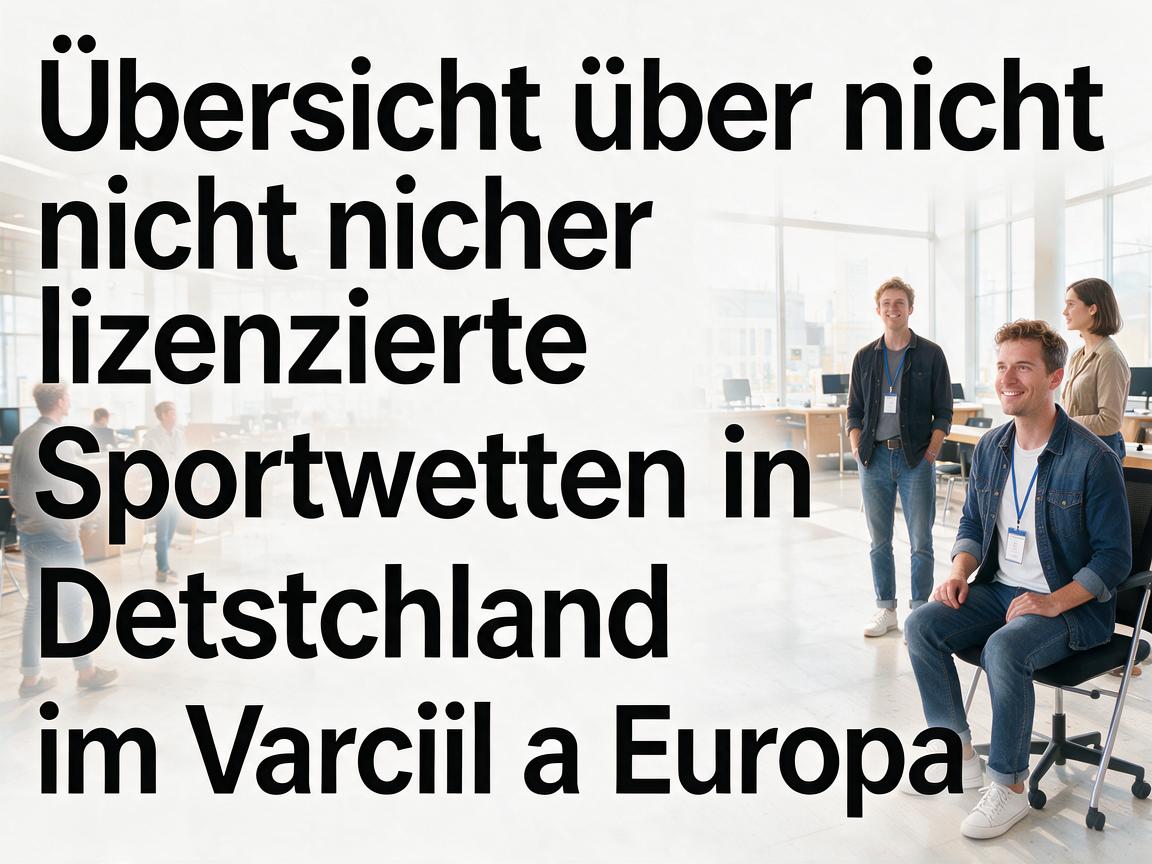 Übersicht über nicht lizenzierte Sportwetten in Deutschland im Vergleich zu Europa