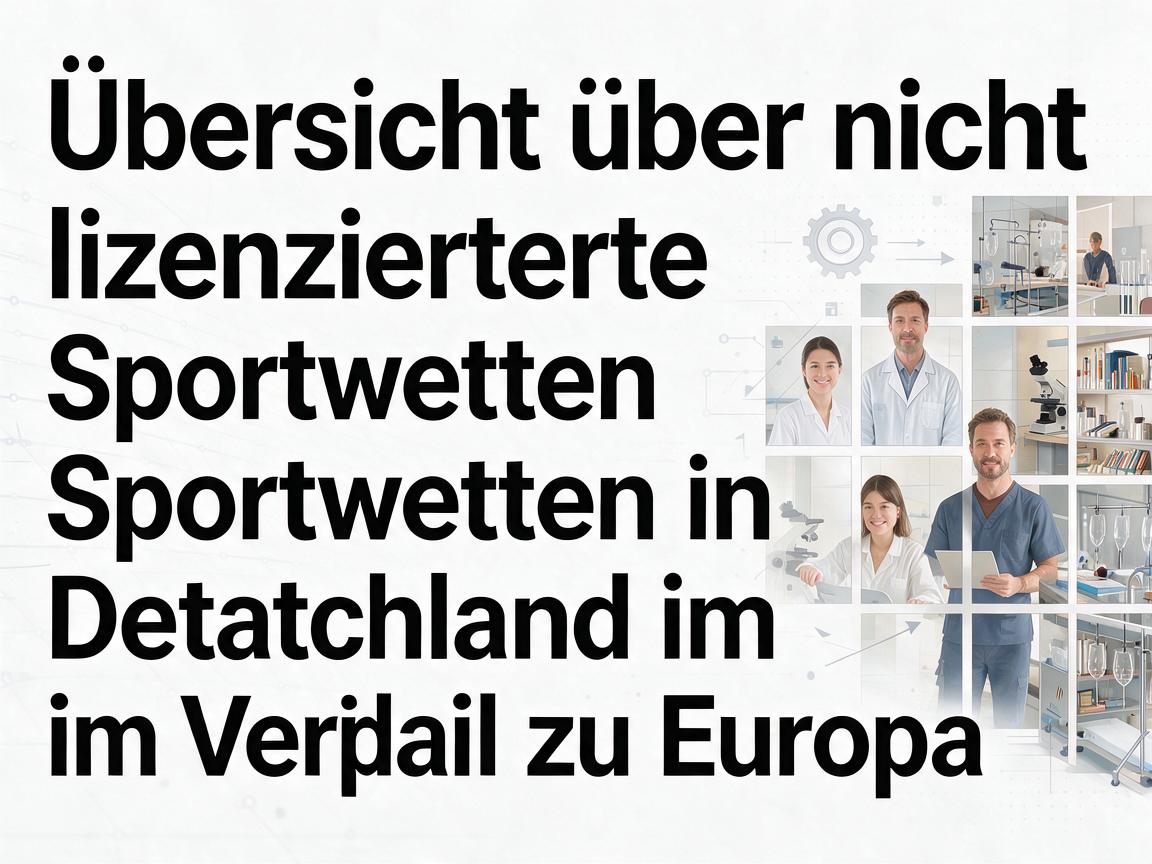 Übersicht über nicht lizenzierte Sportwetten in Deutschland im Vergleich zu Europa
