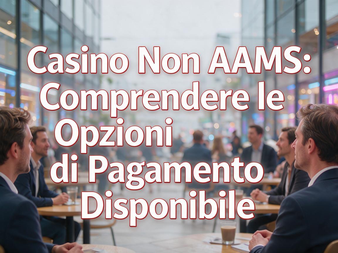 Casino Non AAMS: Comprendere le Opzioni di Pagamento Disponibili