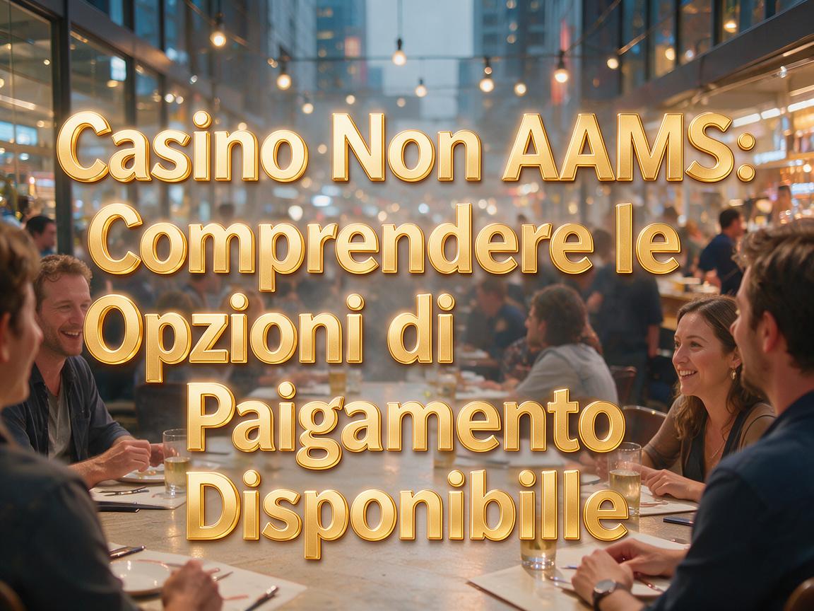 Casino Non AAMS: Comprendere le Opzioni di Pagamento Disponibili