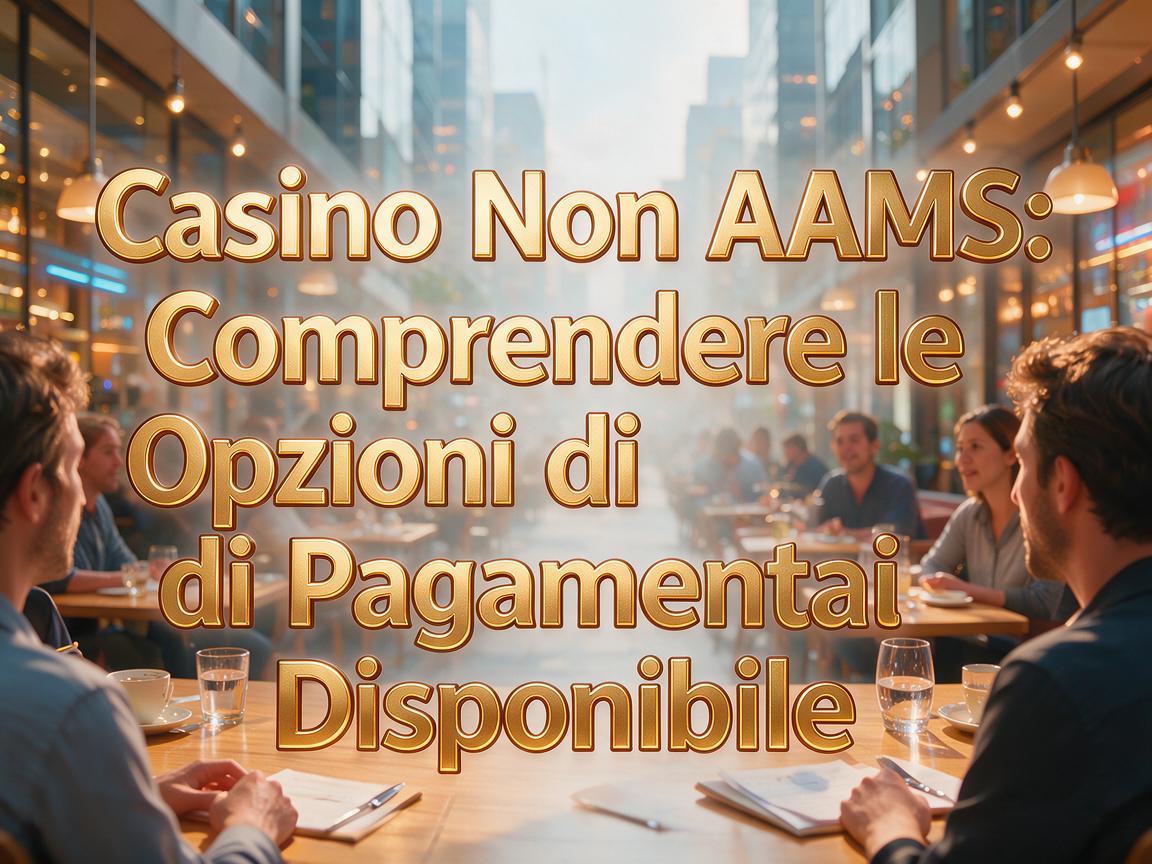 Casino Non AAMS: Comprendere le Opzioni di Pagamento Disponibili