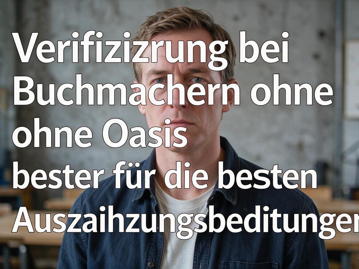 Verifizierung bei Buchmachern ohne Oasis für die besten Auszahlungsbedingungen