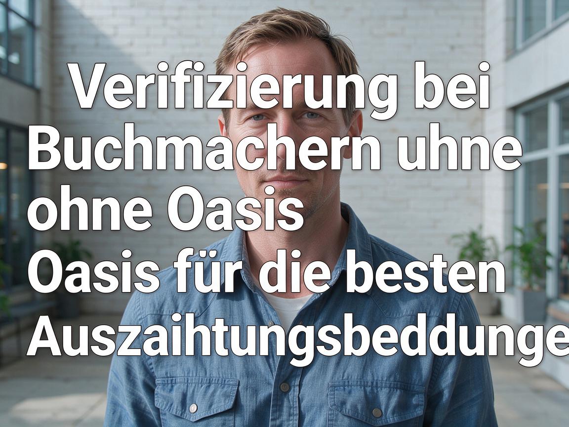 Verifizierung bei Buchmachern ohne Oasis für die besten Auszahlungsbedingungen