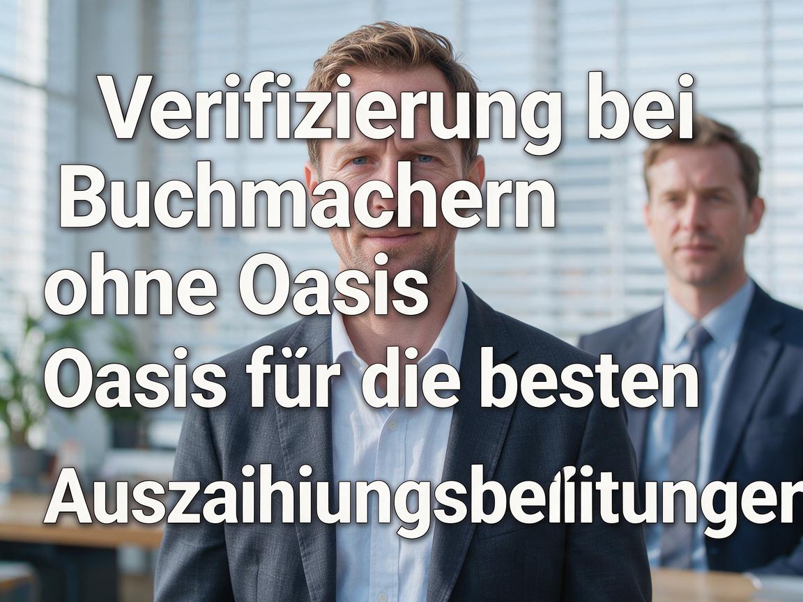Verifizierung bei Buchmachern ohne Oasis für die besten Auszahlungsbedingungen