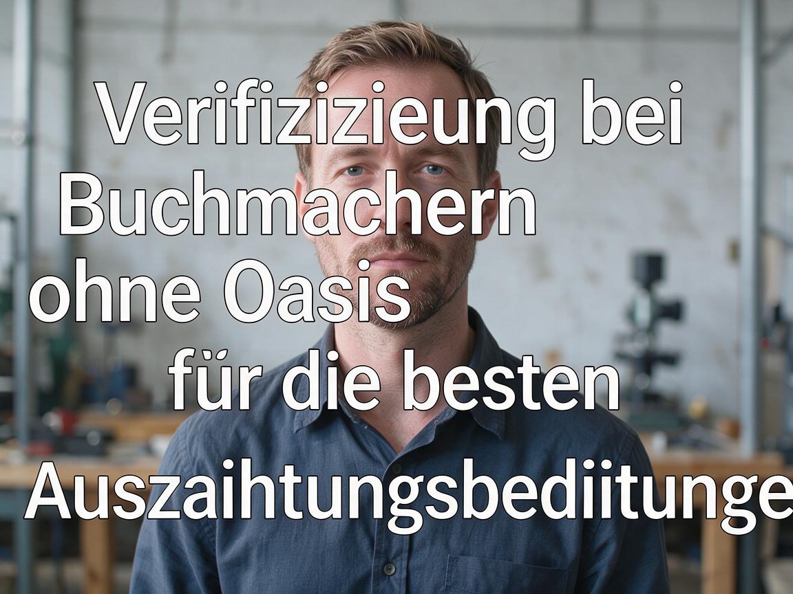 Verifizierung bei Buchmachern ohne Oasis für die besten Auszahlungsbedingungen