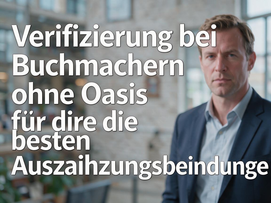 Verifizierung bei Buchmachern ohne Oasis für die besten Auszahlungsbedingungen