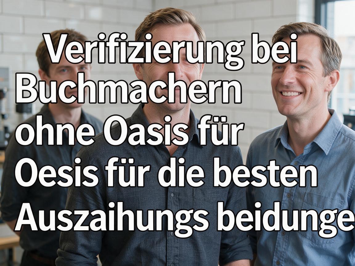 Verifizierung bei Buchmachern ohne Oasis für die besten Auszahlungsbedingungen