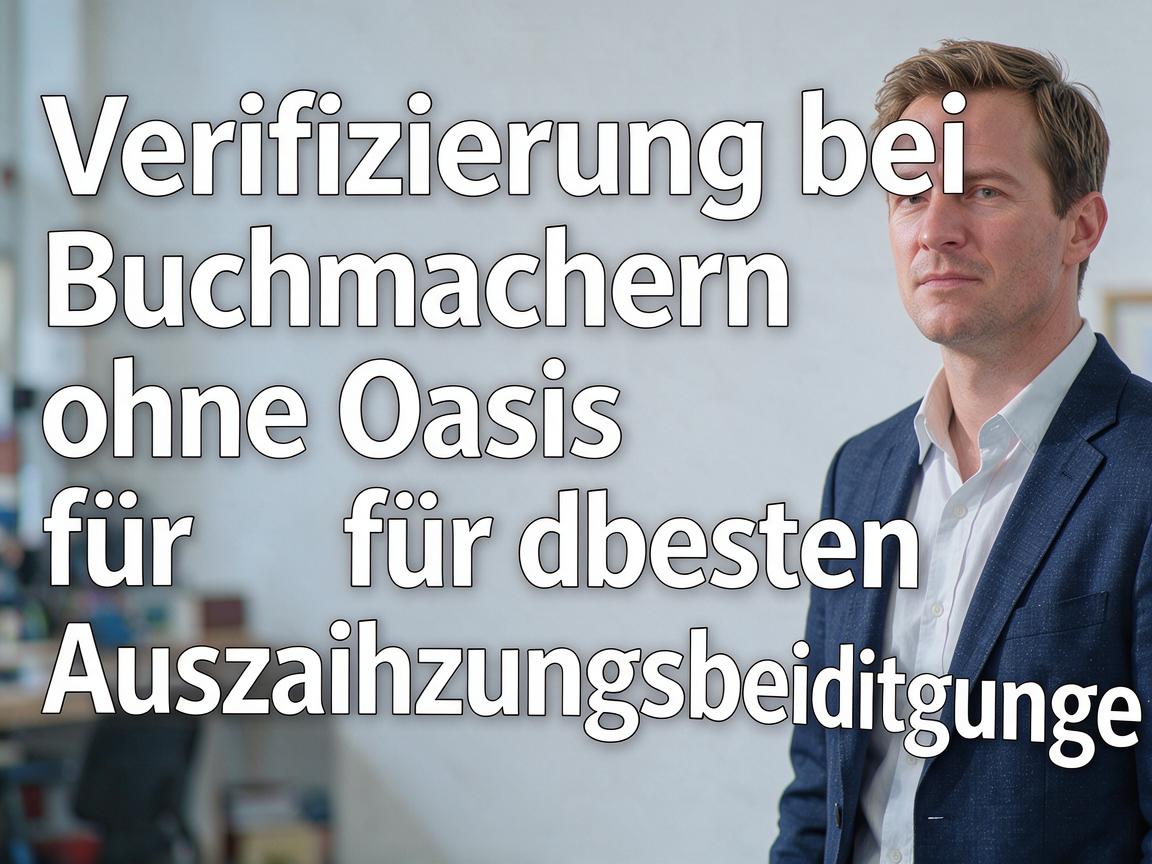Verifizierung bei Buchmachern ohne Oasis für die besten Auszahlungsbedingungen