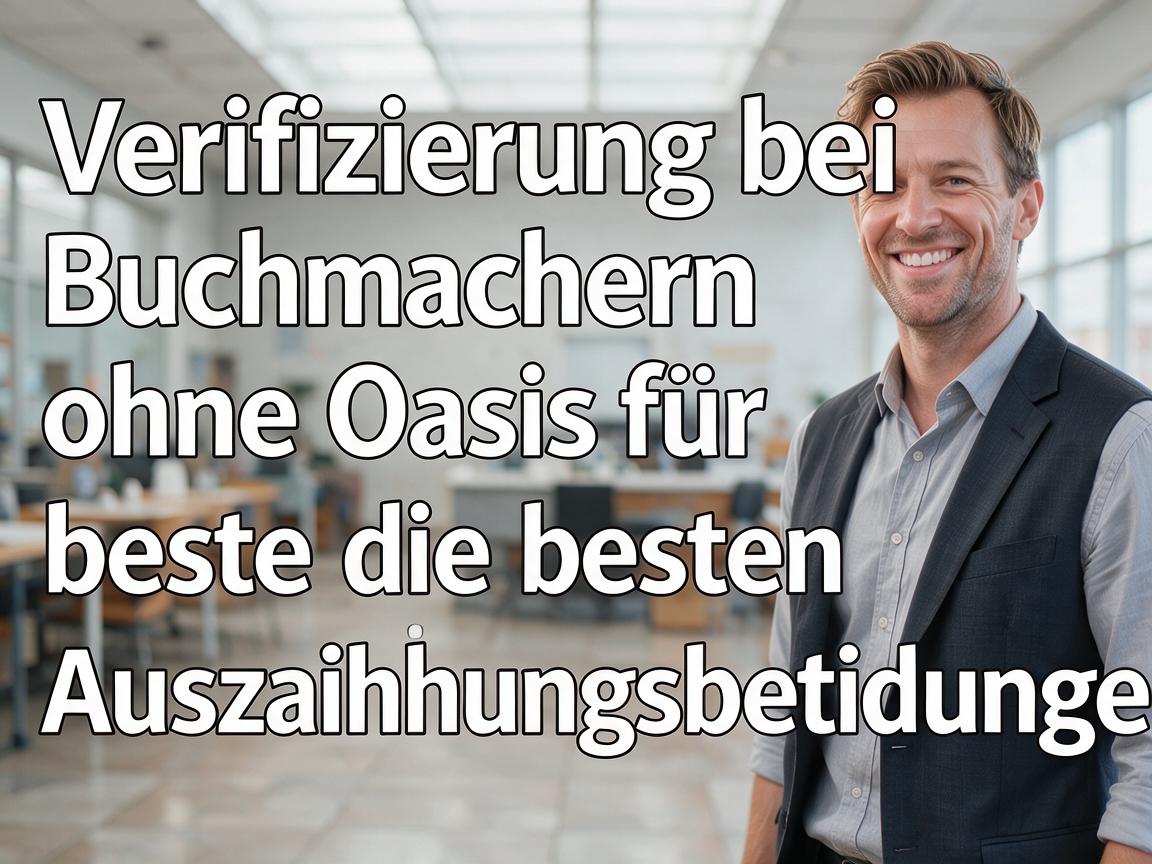 Verifizierung bei Buchmachern ohne Oasis für die besten Auszahlungsbedingungen