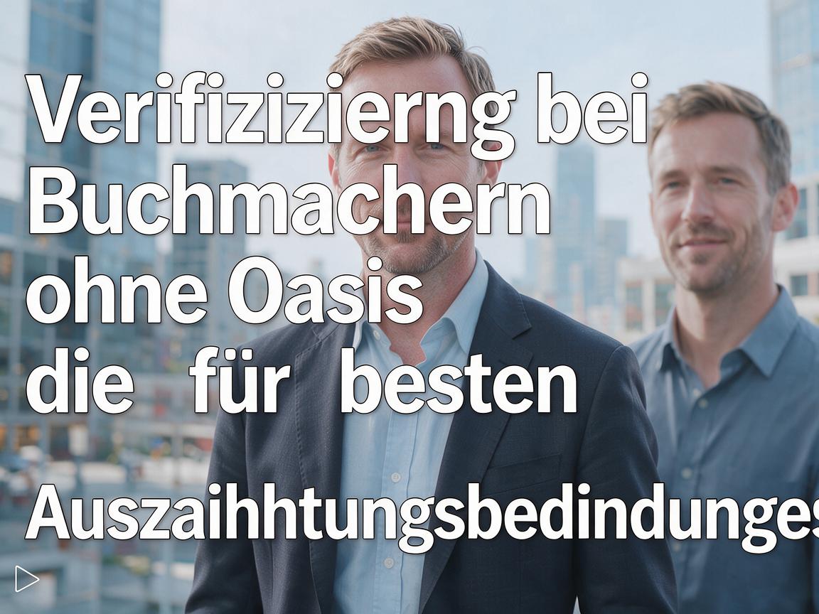 Verifizierung bei Buchmachern ohne Oasis für die besten Auszahlungsbedingungen