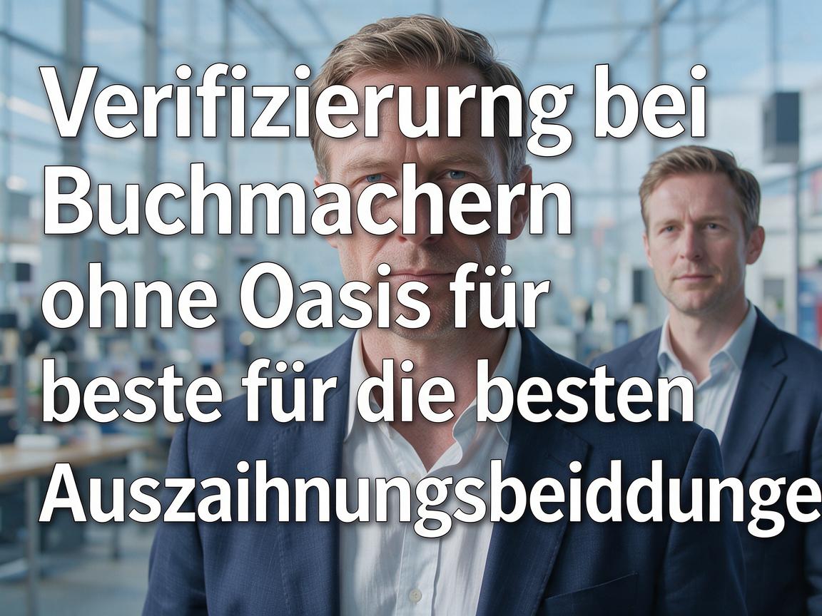 Verifizierung bei Buchmachern ohne Oasis für die besten Auszahlungsbedingungen